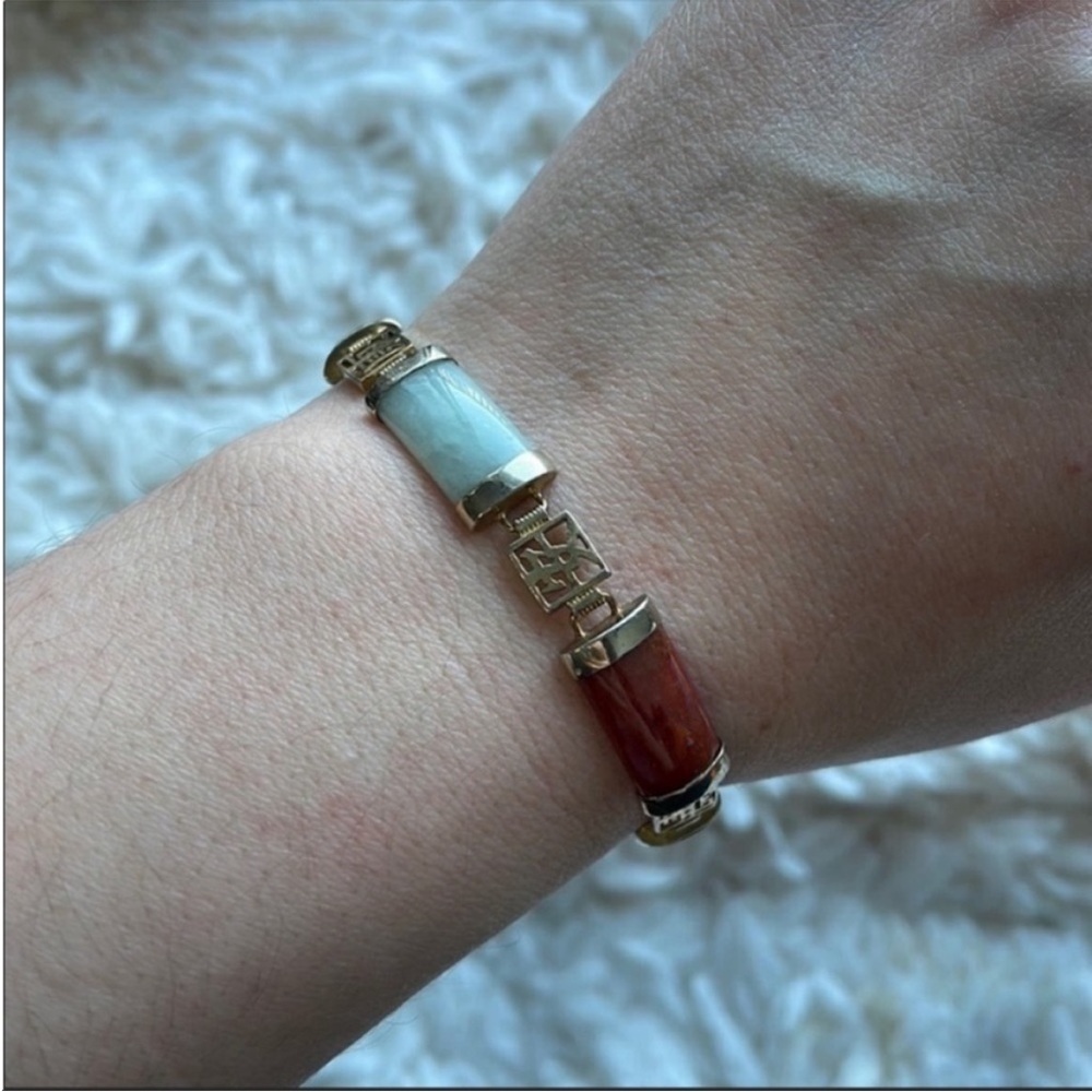 Jade Sterling Bracelet